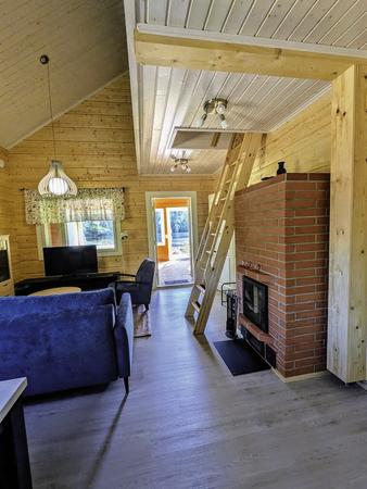 Wohnbereich mit Kamin