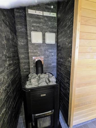 Ofen in der Sauna